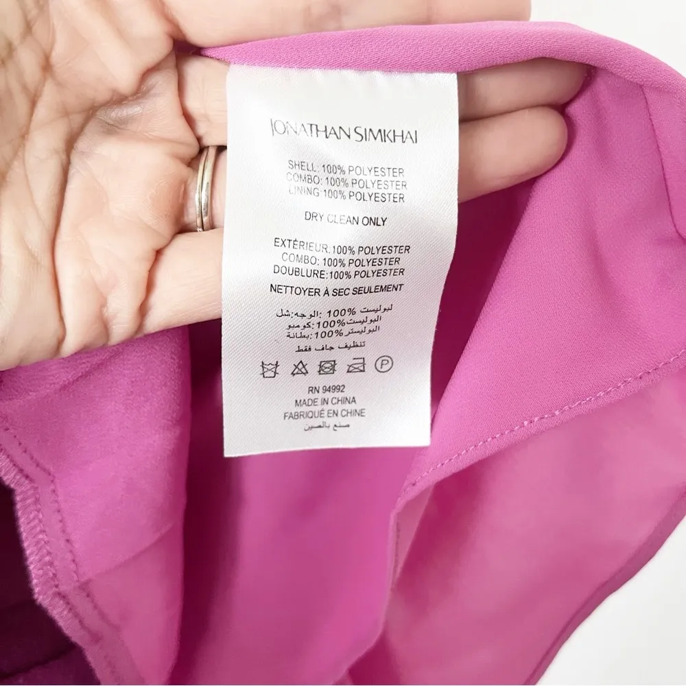 Jonathan Simkhai Calypso Pleated Georgette Tie - Image 7