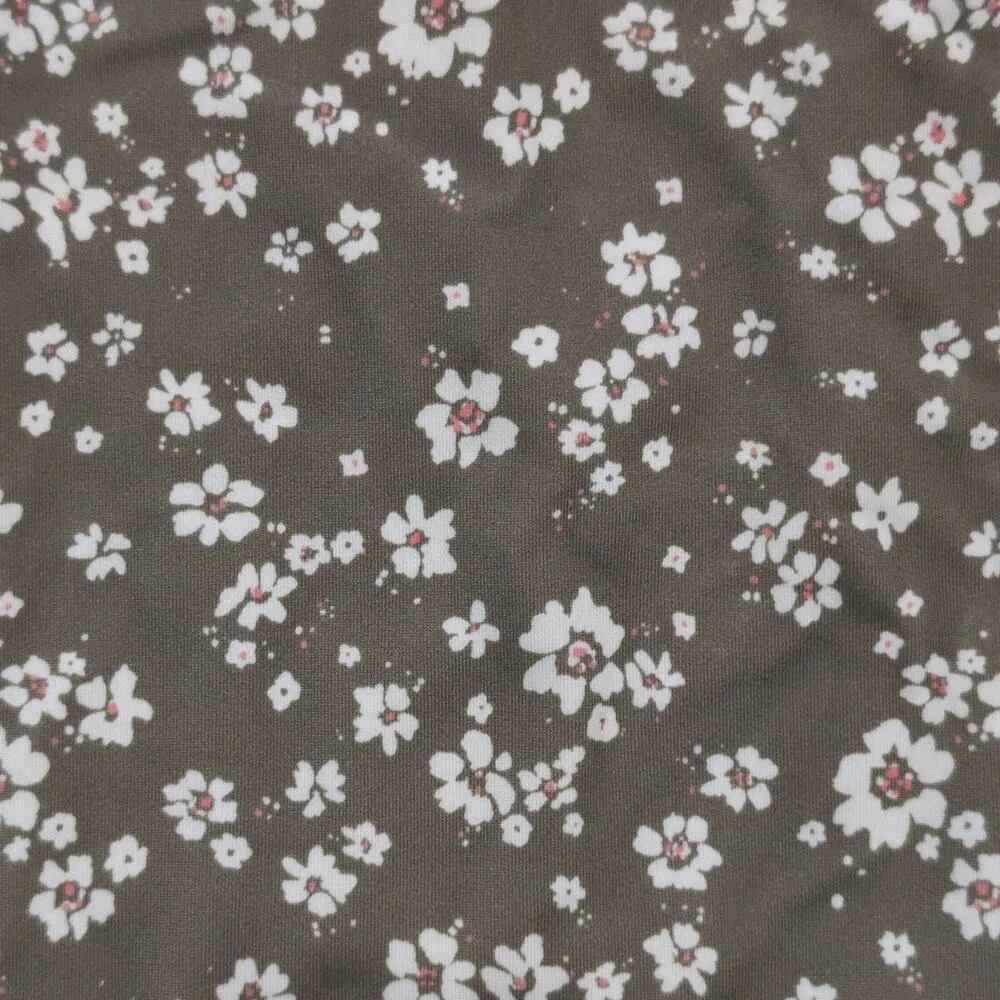 Andie Tahiti One Piece Ditsy Floral Olive Swimwear Bathing Suit Size S New - Image 3