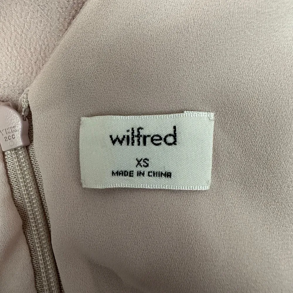 Aritzia Wilfred Women’s XS Darcell Dress Sleeveless Crisscross Belt Minimalist Pink - Image 5