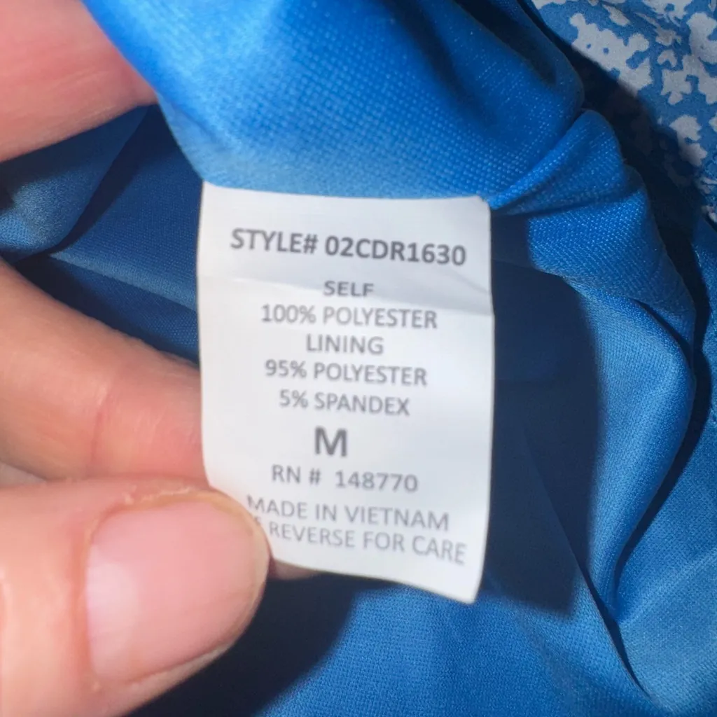 Sienna Sky Blue and White Floral Mini Dress - Image 3