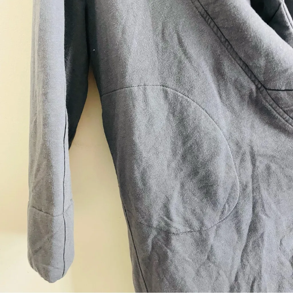 Young Fabulous & Broke Sandrine Coat Drape Hooded Quilted Jacket Grey Size M/L - Image 9