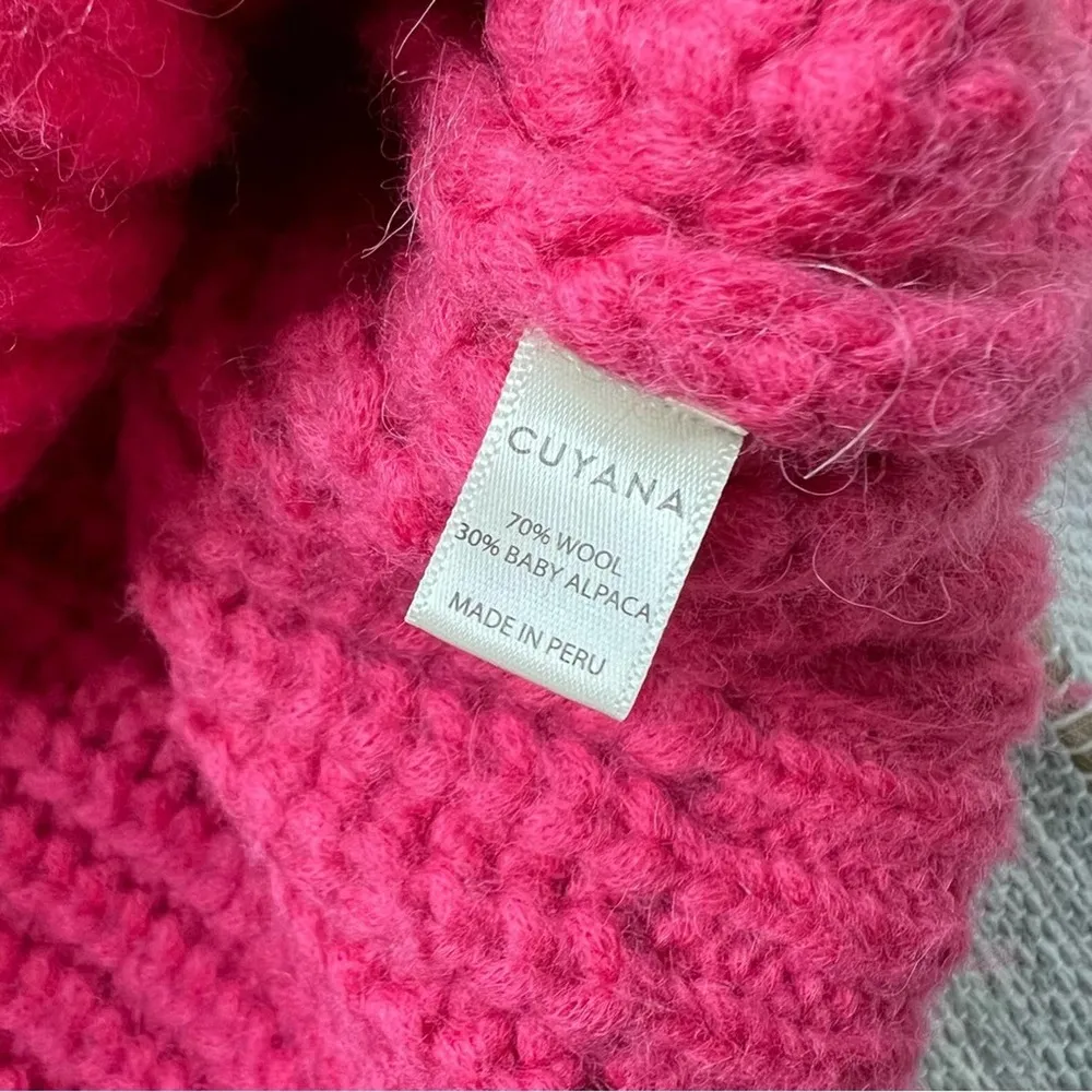 Cuyana Pinm Wool Alpaca Blend V-Neck Chunky Knit Slouchy Sweater Women’s XS / S - Image 8