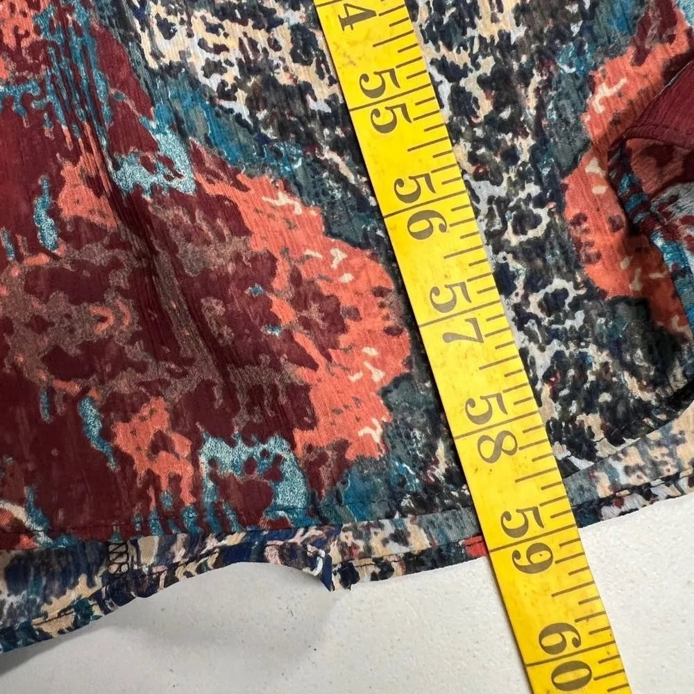 A.N.A Maxi Dress Paisley Print Long‎ Sleeve Boho Flowy Casual Multicolor XLT - Image 6