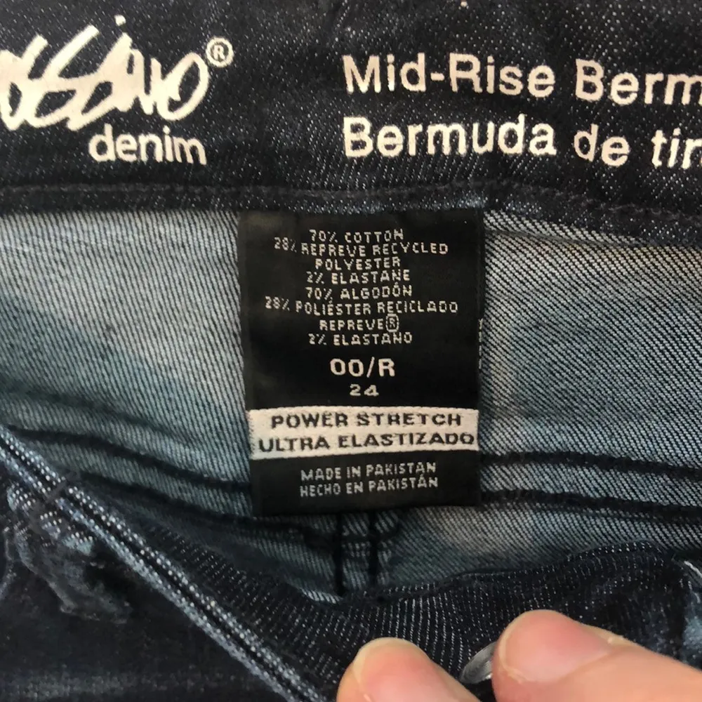 Mossino Mid Rise Bermuda Shorts 24 NEW!!! Blue - Image 4