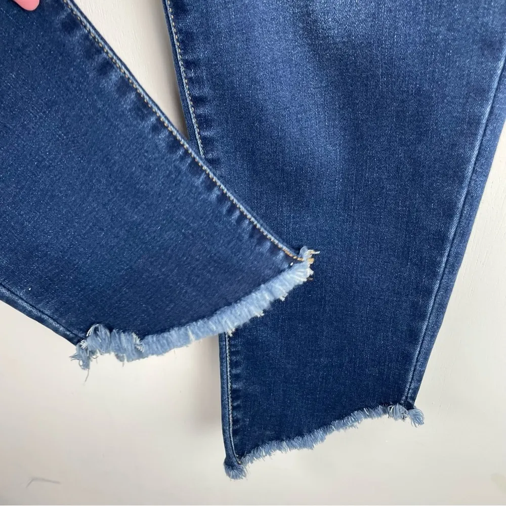 NWOT Juicy Couture Sz 18 Distressed Skinny Jeans Asymmetrical Raw Hem Boho - Image 5