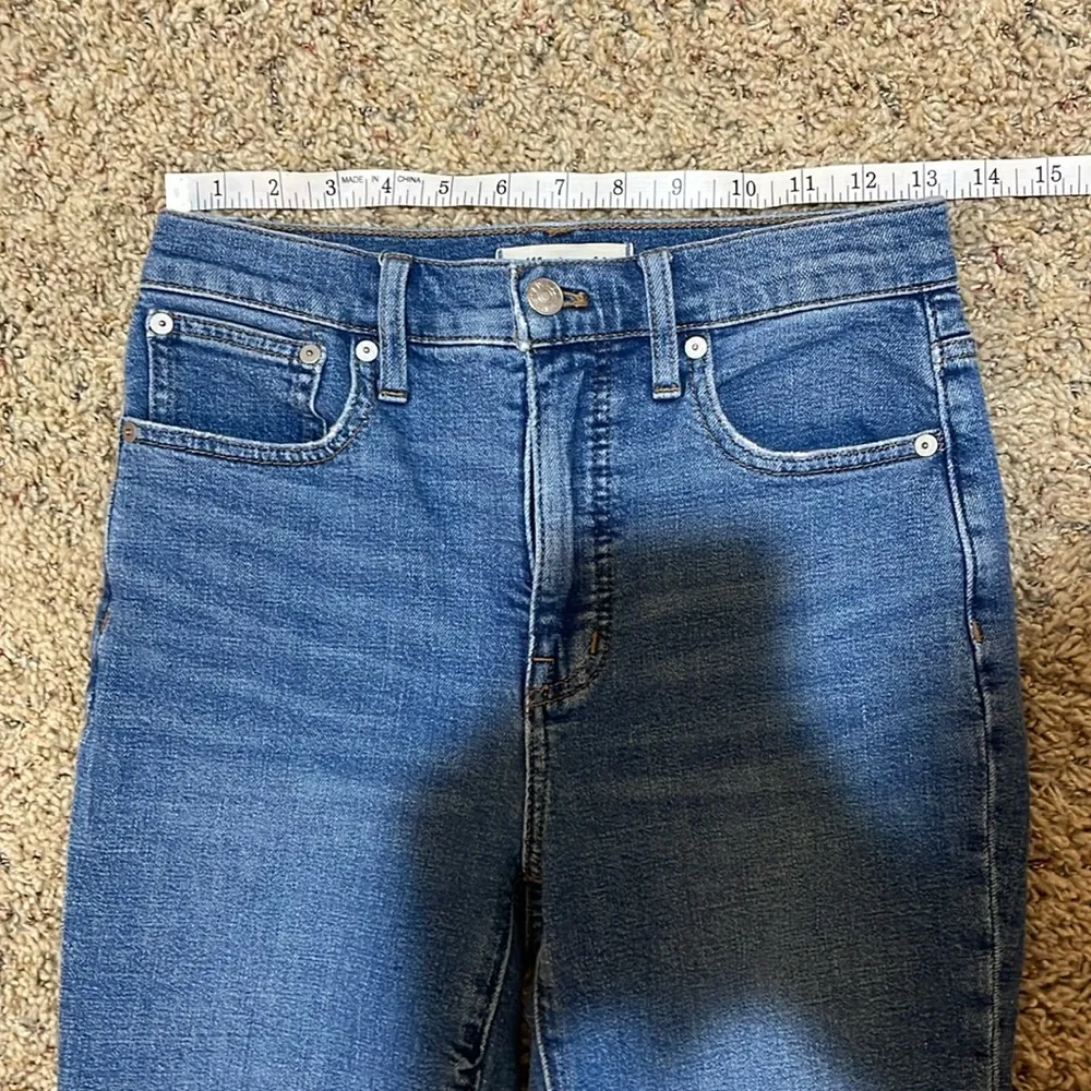 Madewell Slim Demi-Boot Hemp Denim Jeans in Enright Wash Size 25 NA931 - Image 14