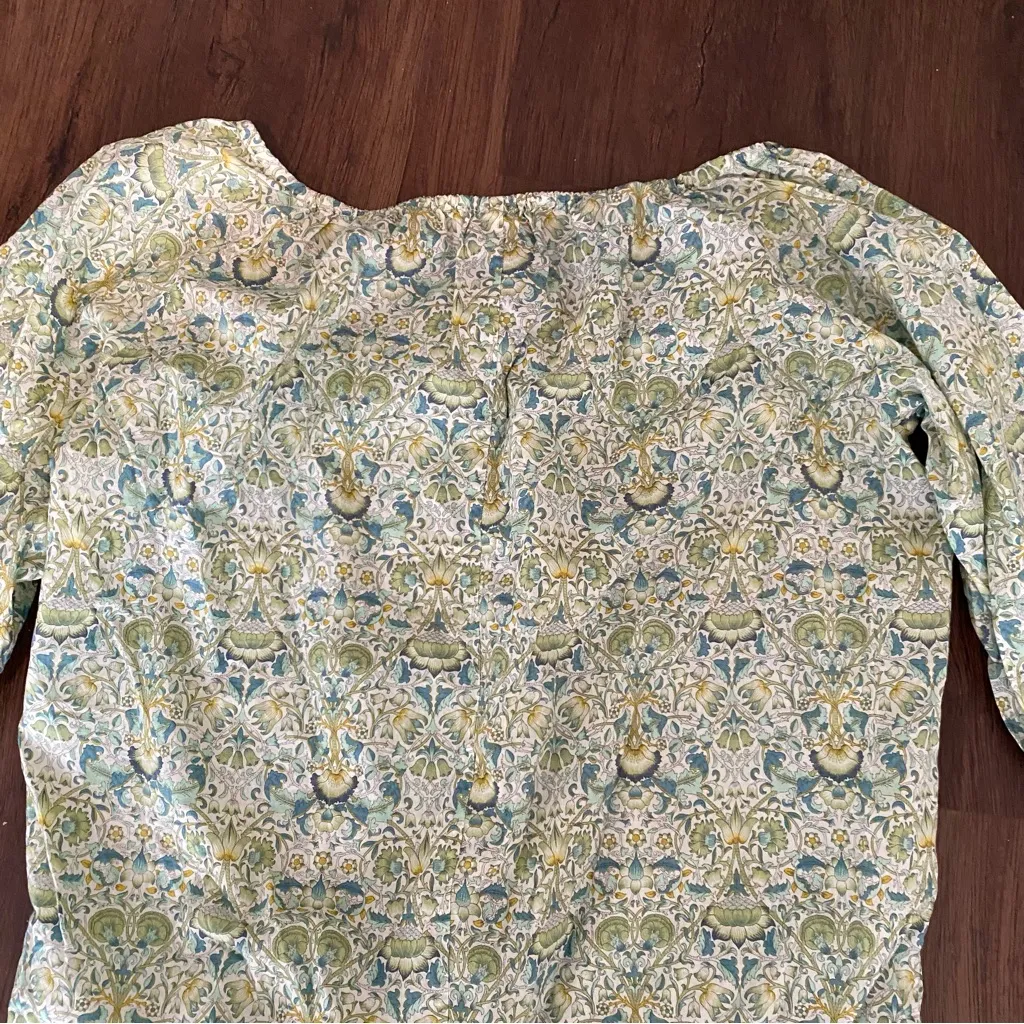 Liberty Art Fabrics For J. Crew Floral Peasant Bohemian Top in size S - Image 5