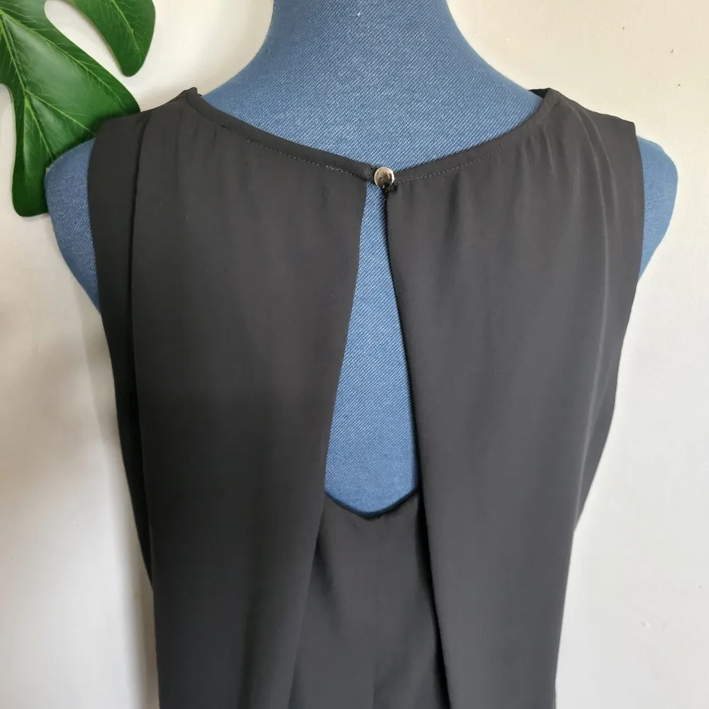 Context Black Dress Sleeveless Blouse Size M - Image 5