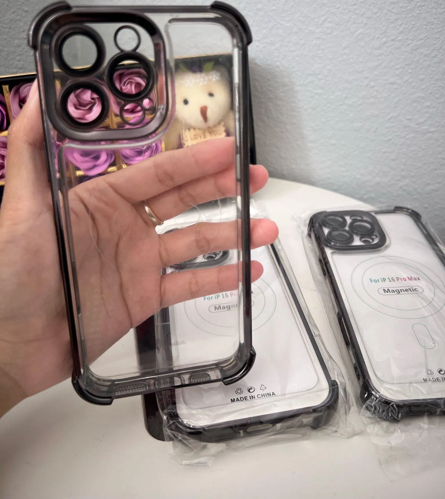 Iphone 16 pro max Clear Case Acrylic New - Image 2