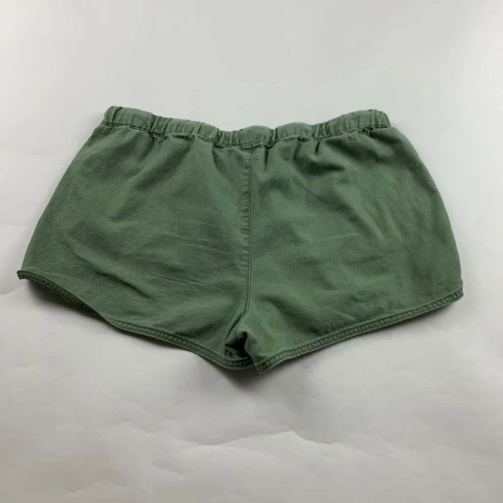 J.Crew Green Linen Blend Pull On Shorts M Size M - Image 4