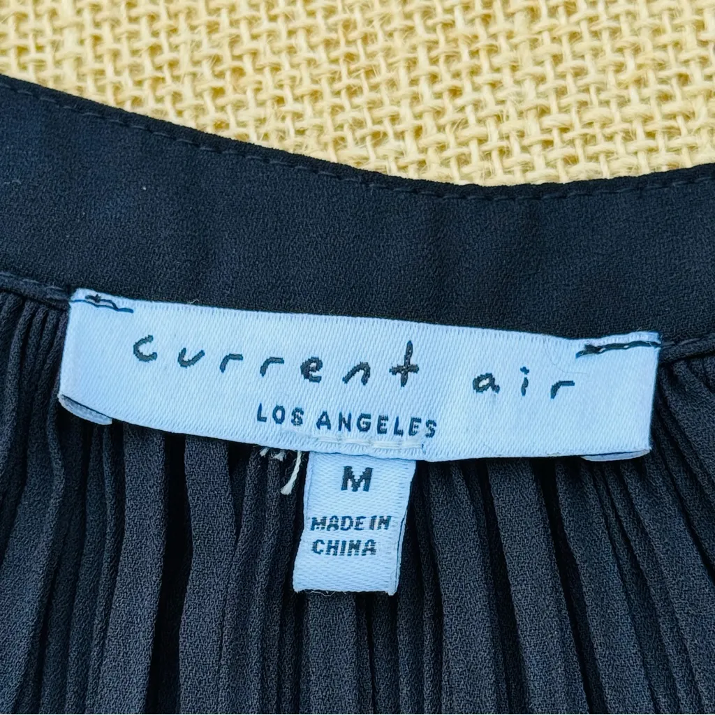 Current Air Elegant Black Pleated Women's Top - Image 6