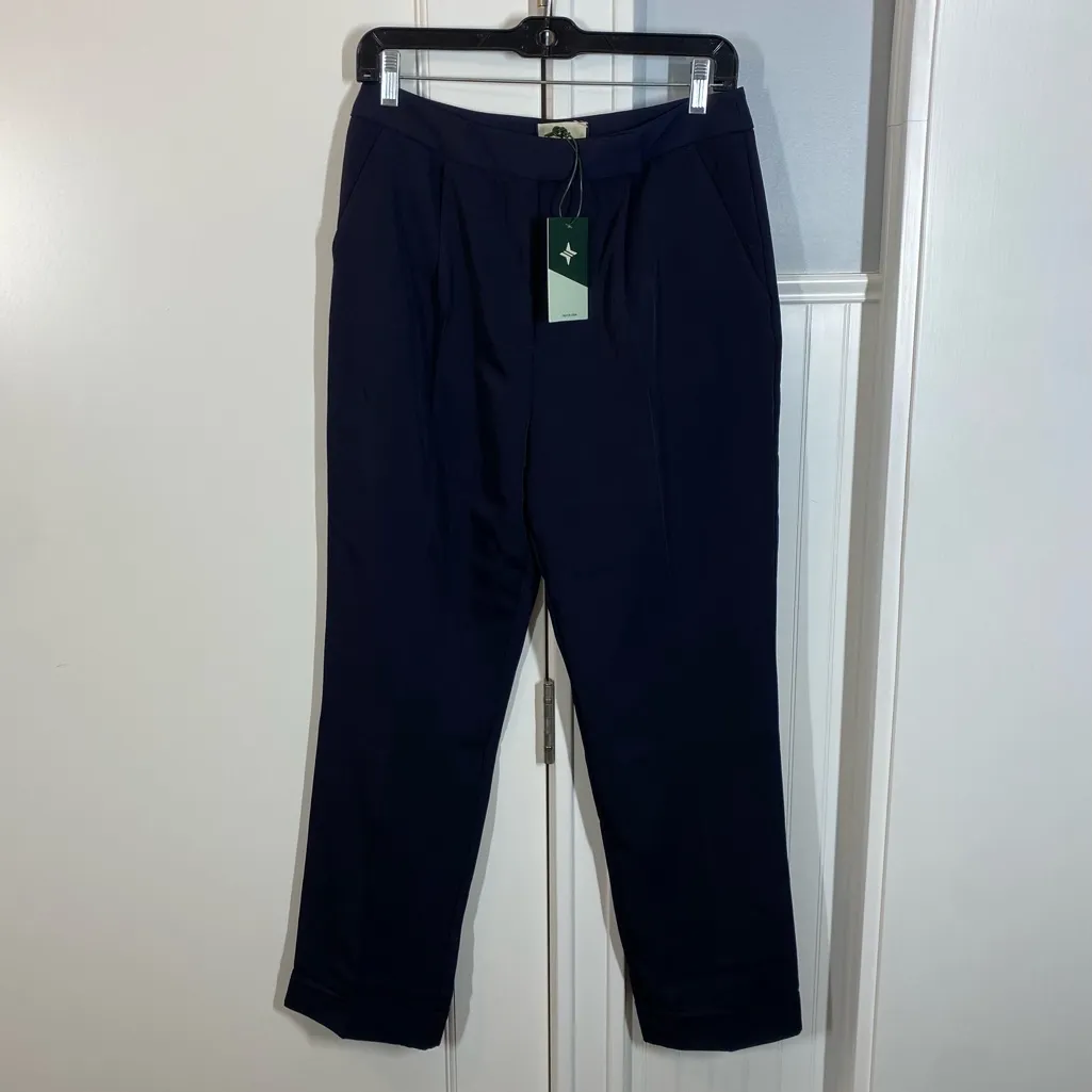 Tuckernuck navy Pleated Duncan Trouser size 4 NWT‎ workwear office career preppy - Image 2