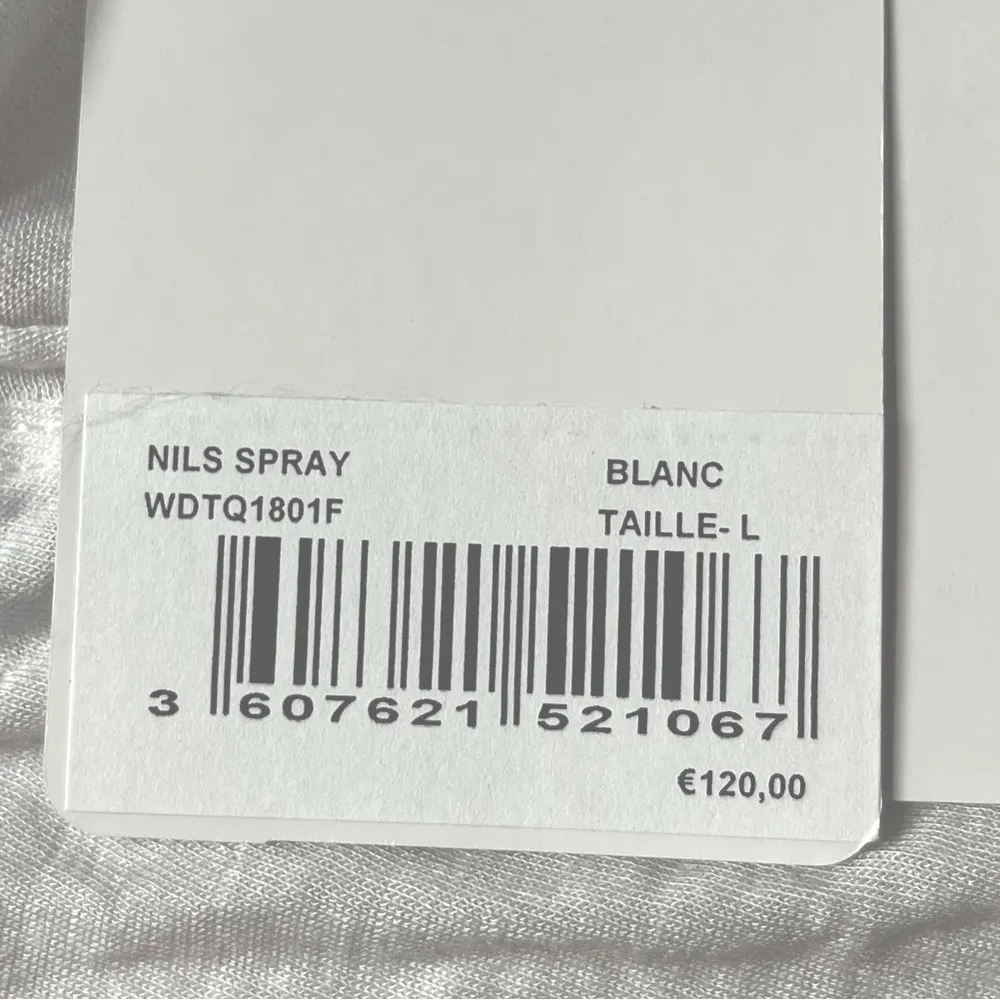 Zadig & Voltaire Nils Spray Scoop Neck Short Sleeve Tee Shirt White Size Large - Image 7