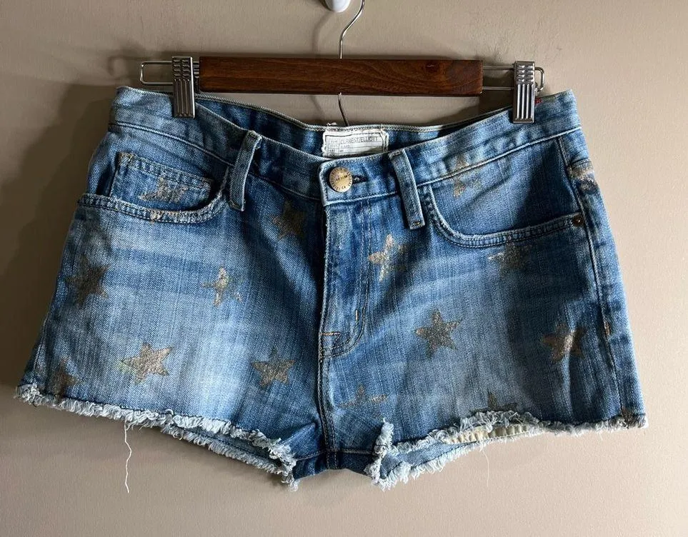 Current Elliot Denim Star-Patterned Women's Shorts medium - Image 2
