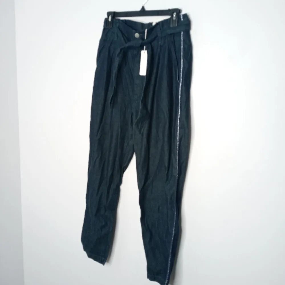 Sundry chambray pants with belt - Image 4