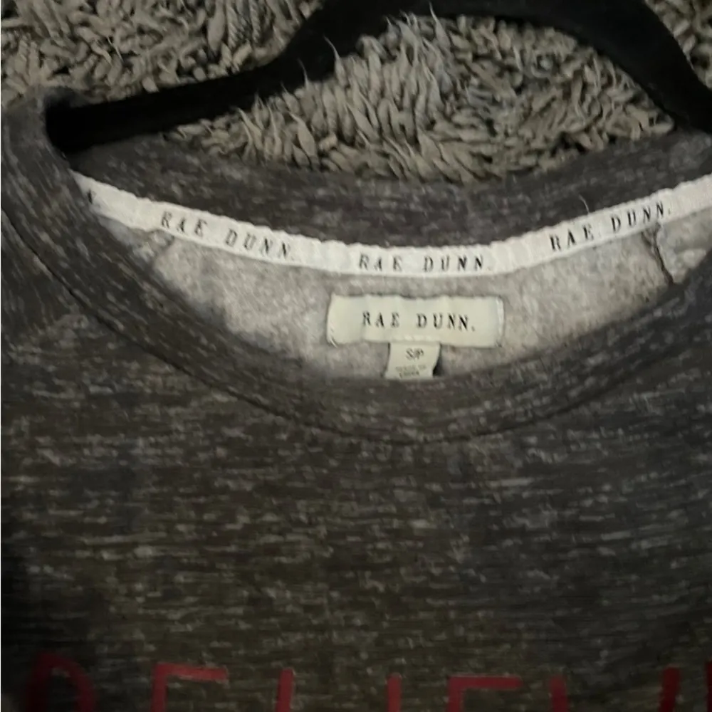 Christmas Rae Dunn holiday long sleeve “Believe” - Image 4