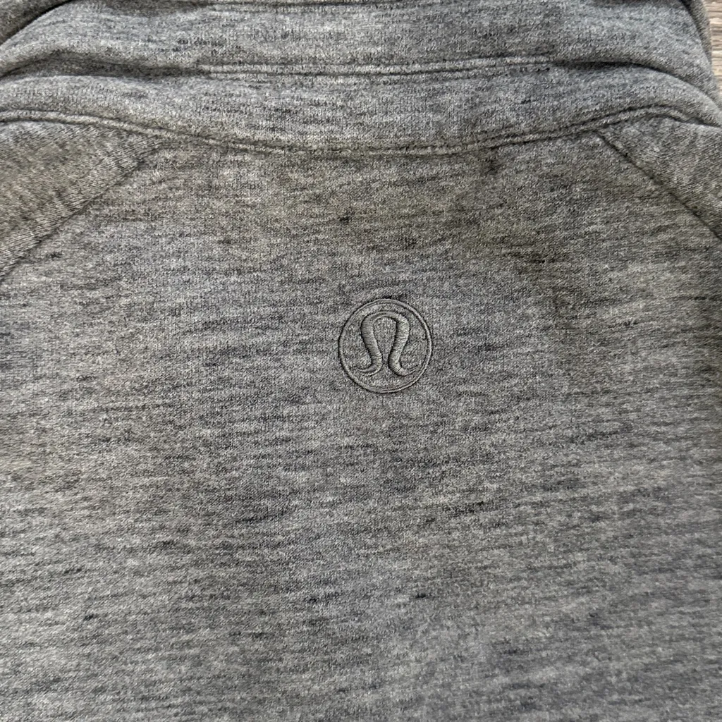 Lululemon Charcoal Zip-Up Jacket 6 Funnel Neck Gray Heather Sweater - Image 6