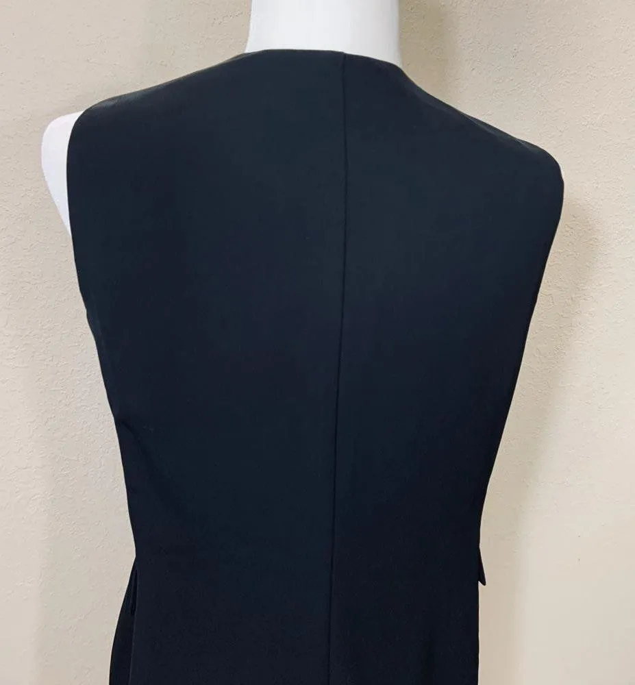 Black Ruffle Open Vest - Image 8