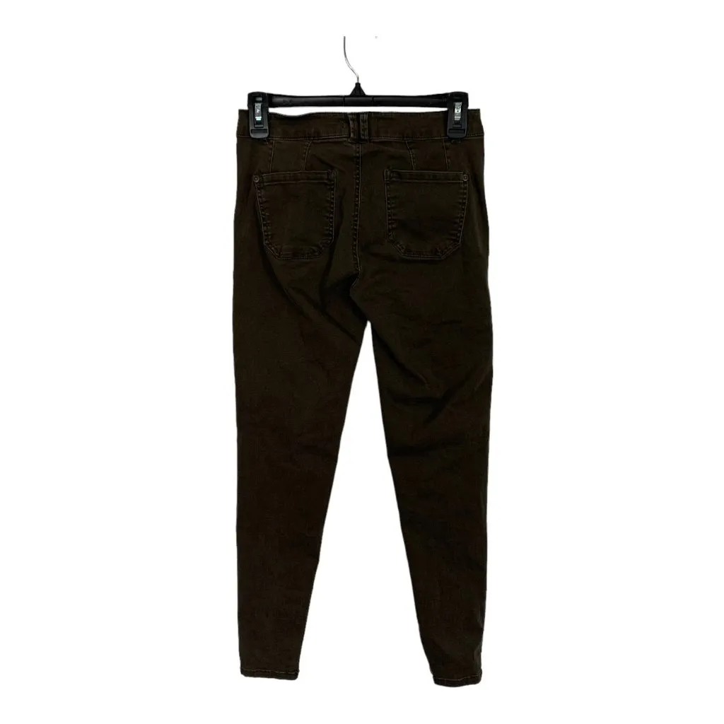 Altard State Skinny Pants 25 Green Stretch Casual Boho Festival Trendy - Image 3