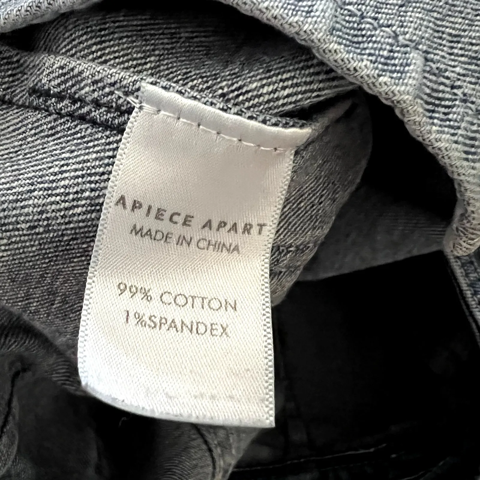 Apiece Apart Merida Wide Leg Cropped Jeans Blue Denim Size 2 DR - Image 9