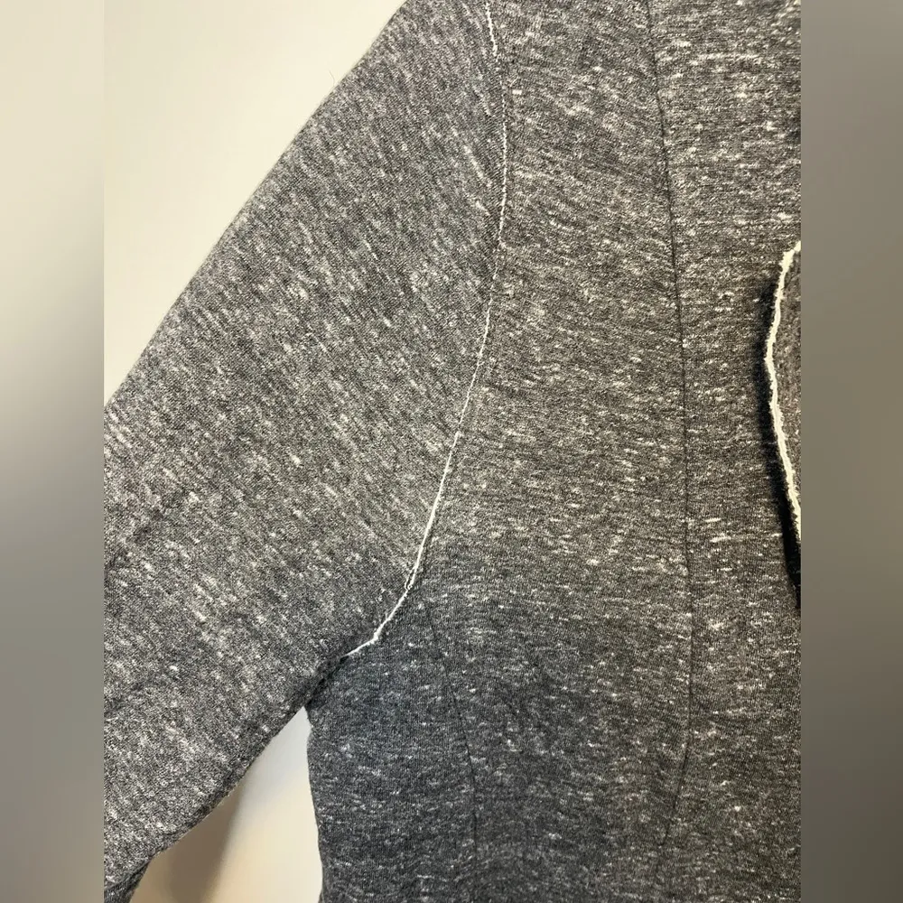 Eileen Fisher Charcoal Sweatshirt Blazer Jacket Sz M - Image 5