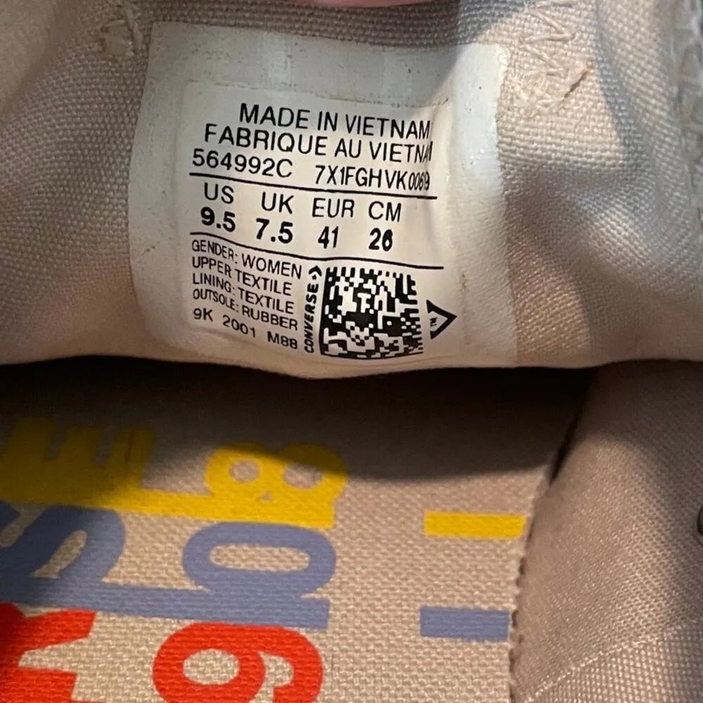 Converse platform rainbow Chuck Taylor All Star Sneakers 9.5 SHELF 5021 - Image 4