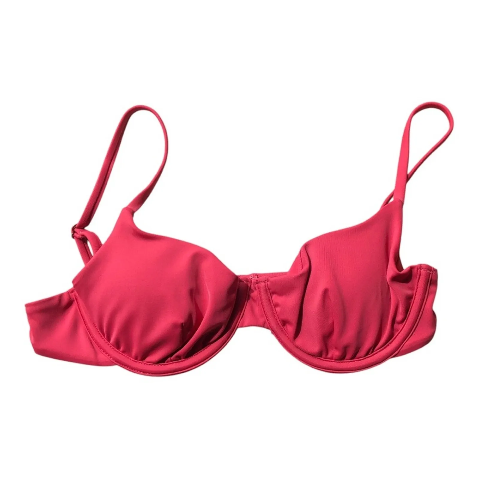 Andie NWT The Bermuda Flattering Scoop Neck Full Bust Support Top Cherry Red XS - Image 3