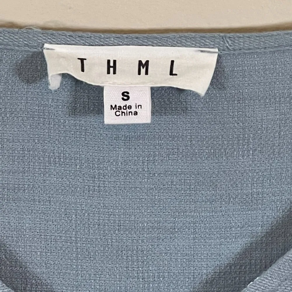 THML Sleeveless Blouse with Ruffle Cap Sleeve - Image 2