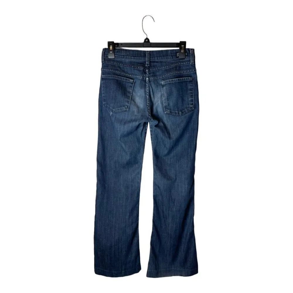 Citizens Of Humanity Blue Medium Wash Stretch High Rise‎ Wide Leg Jeans Size 28 - Image 2