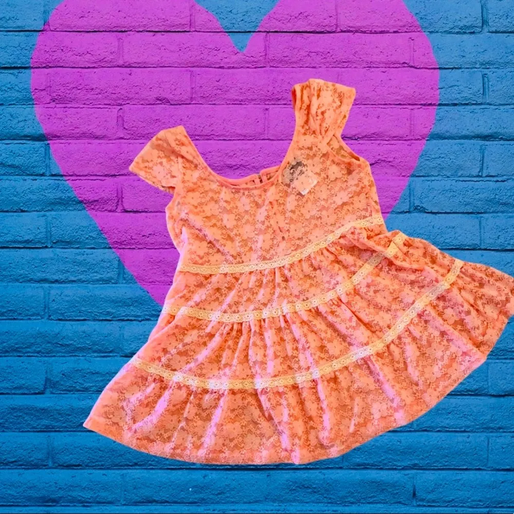 Lace Nylon Peach Top Cap Sleeve Womens S Shirt New Flirty Feminine - Image 11