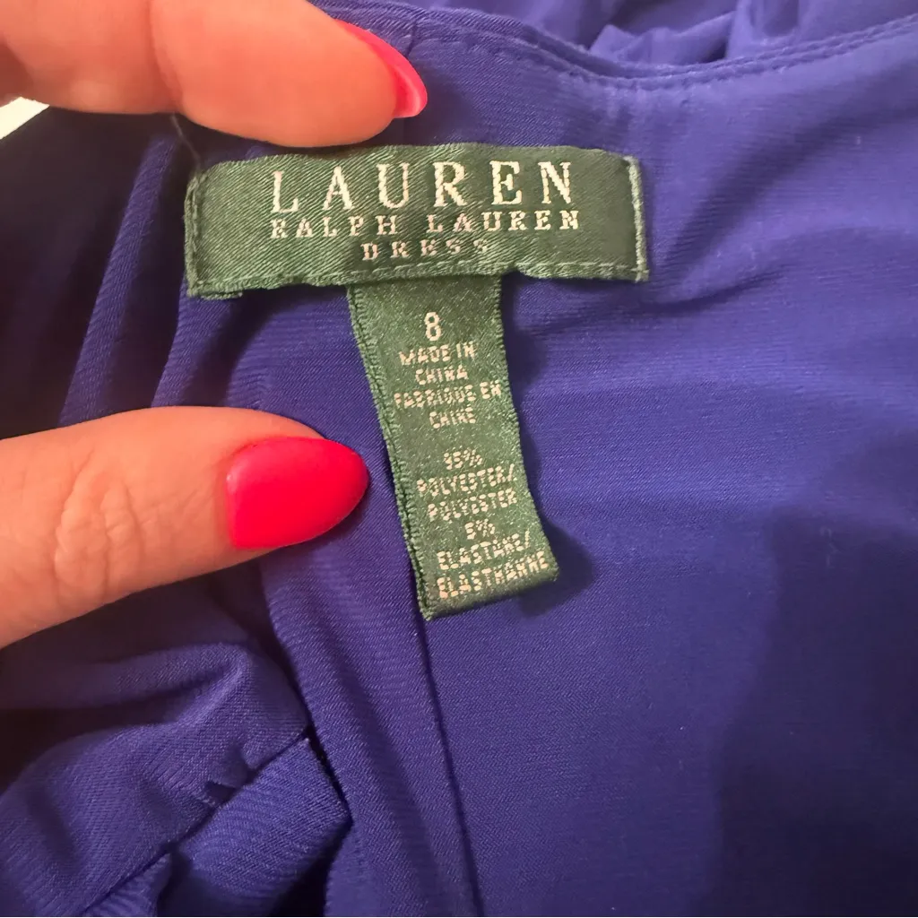 Lauren Ralph Lauren capped sleeve‎ Brandie dress size 8 - Image 5