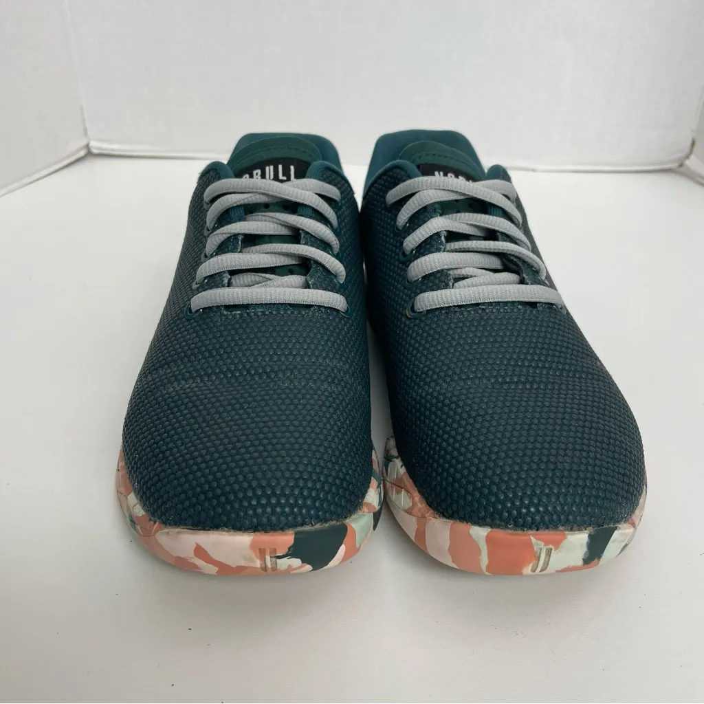 No Bull Sneakers Wild Jewel Trainer Workout Exercise Camo Soles Green Grey W8 - Image 3