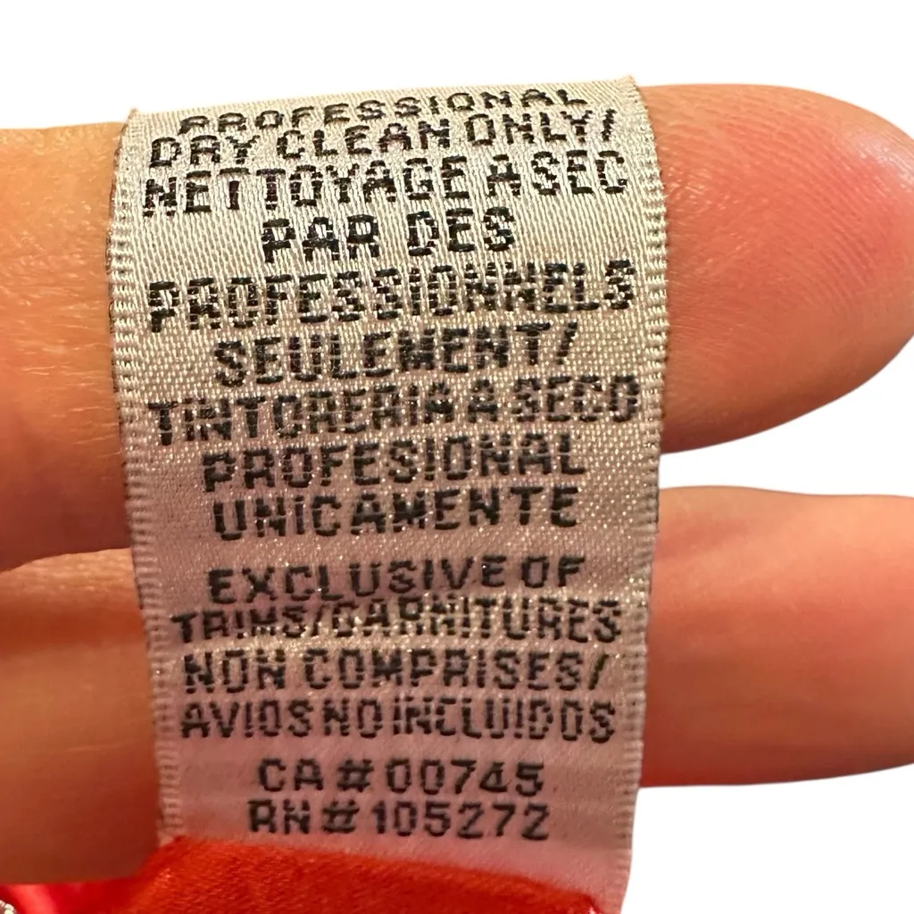 Theia Women's Poppy Red Milly Crepe Strapless Column Gown Dress Size 10 - Image 8