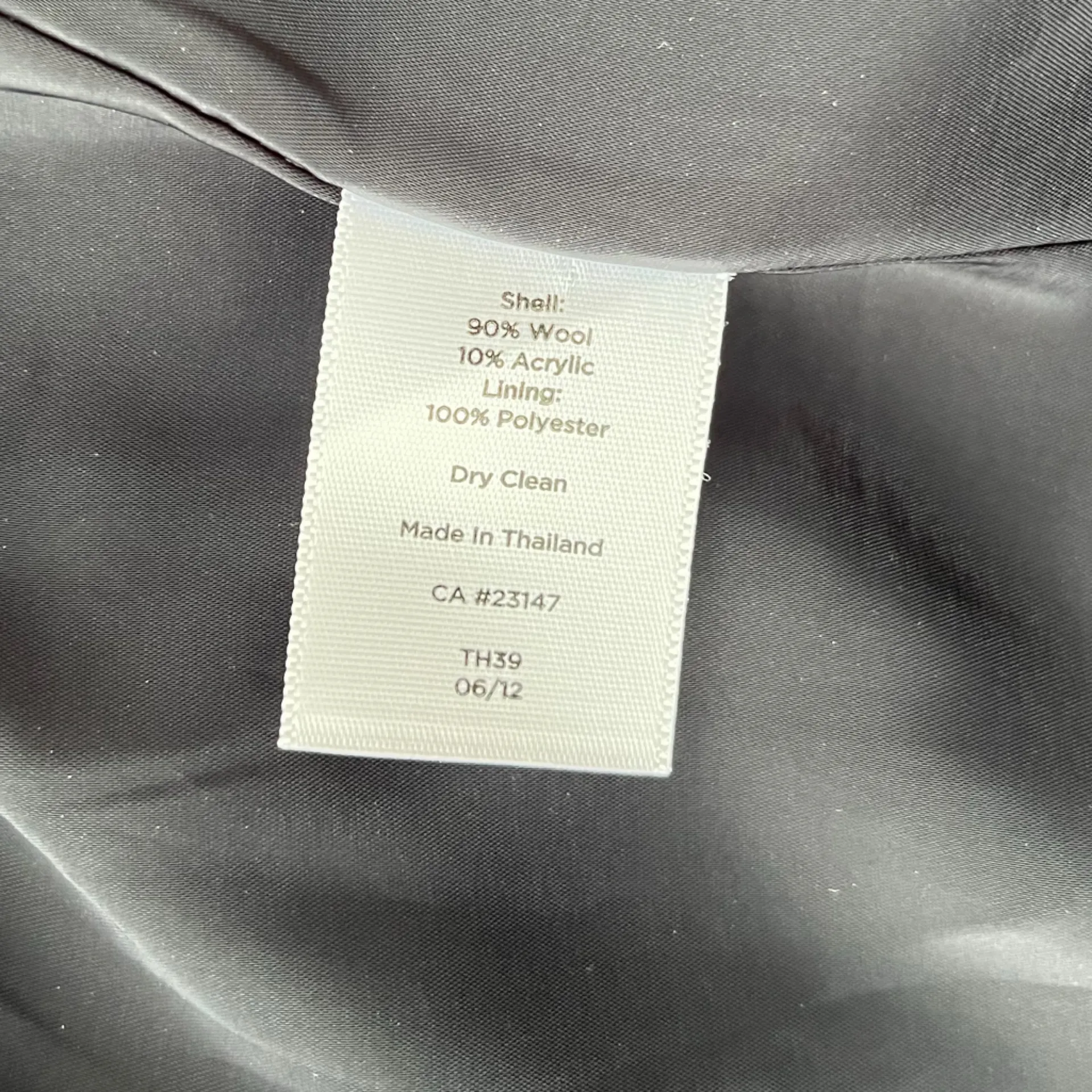 TALBOTS Wool Plaid Peacoat Blazer Jacket Buttons Lined Collar Buttons Women’s 12 - Image 9