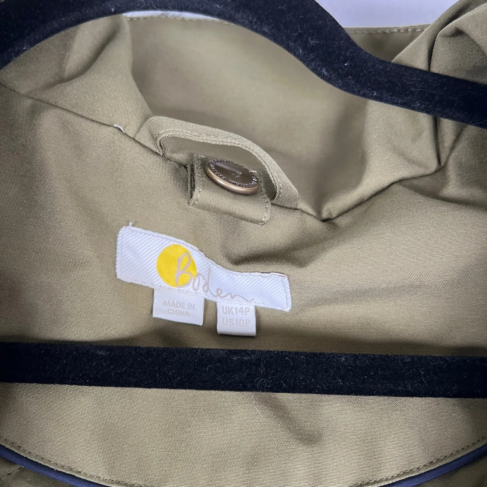 Boden Women's Waterproof Parka Green Sz 10P - Image 6