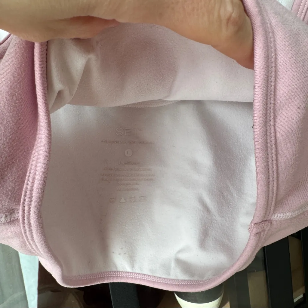 SET ACTIVE formcloud hero layered sports bra tank parke pastel pink - Image 4