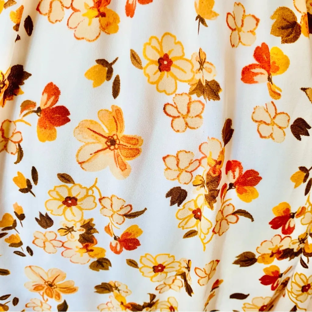 Sienna Sky Off White Brown Floral Sleeveless Maxi Dress - Image 9