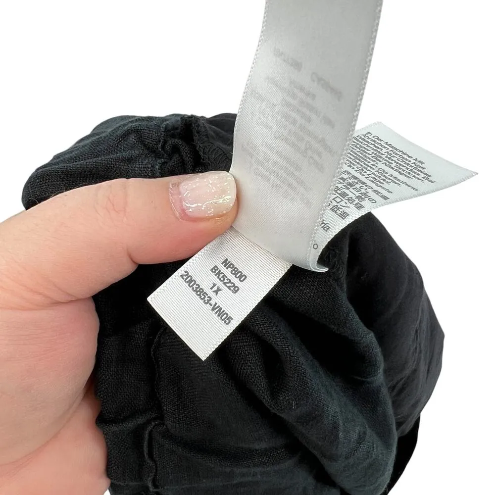 Madewell Plus Clean Pull-On Shorts in 100% Linen Black Plus‎ Size 1X - Image 10