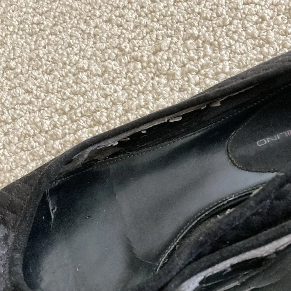 Bandolino Vintage Flats Ballet Suede Leather Women’s Size 8 Shoes Formal Black - Image 6