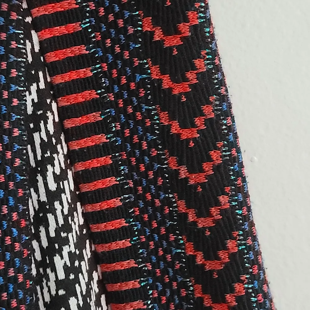 Anthropologie Maeve Black Red Carolina Fit & Flare Sleeveless Dress - Image 7
