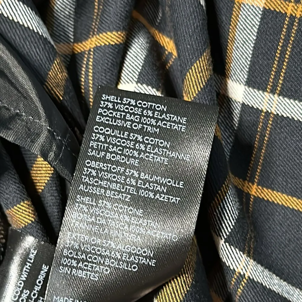 Anthropologie The Essential Slim Kick Flare‎ Plaid Crop Pants Size 2 - Image 13