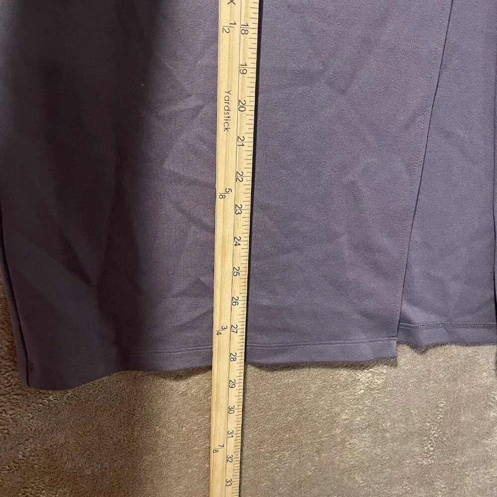 Aritzia Babaton Skirt Womens 10 Pencil Gray Slit Midi Old Money Stretch Minimal - Image 7