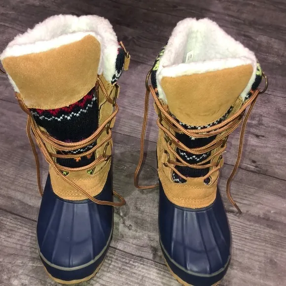 Khombu brown and blue boots - Image 2