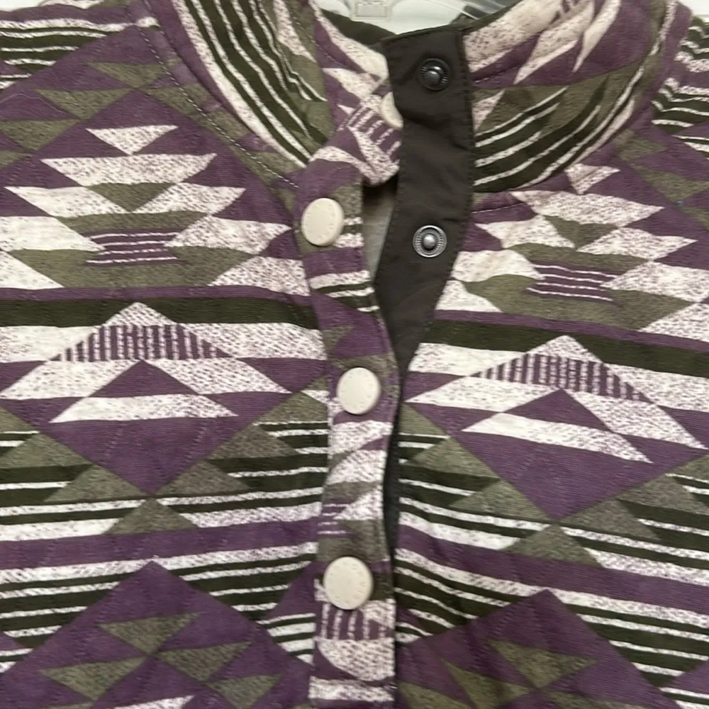 Orvis Quilted 5 Snap Sweatshirt Henley Pull Over - Image 2