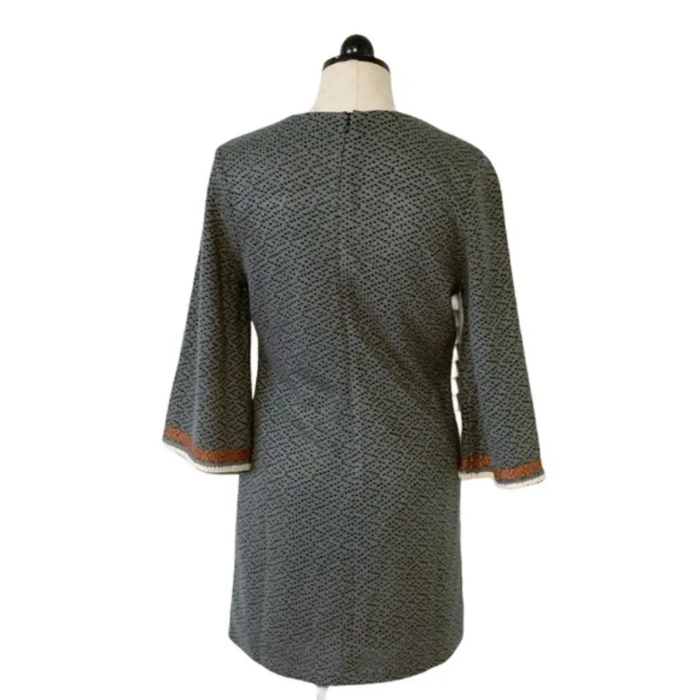 Esley Embroidered Knit Sweater Dress M - Image 7