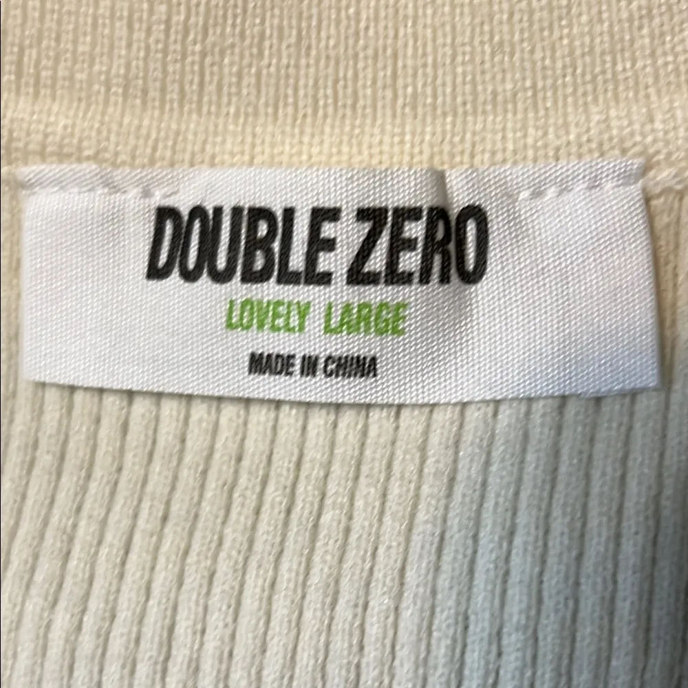 Double Zero Cream and Red Striped Tank Top - Image 5