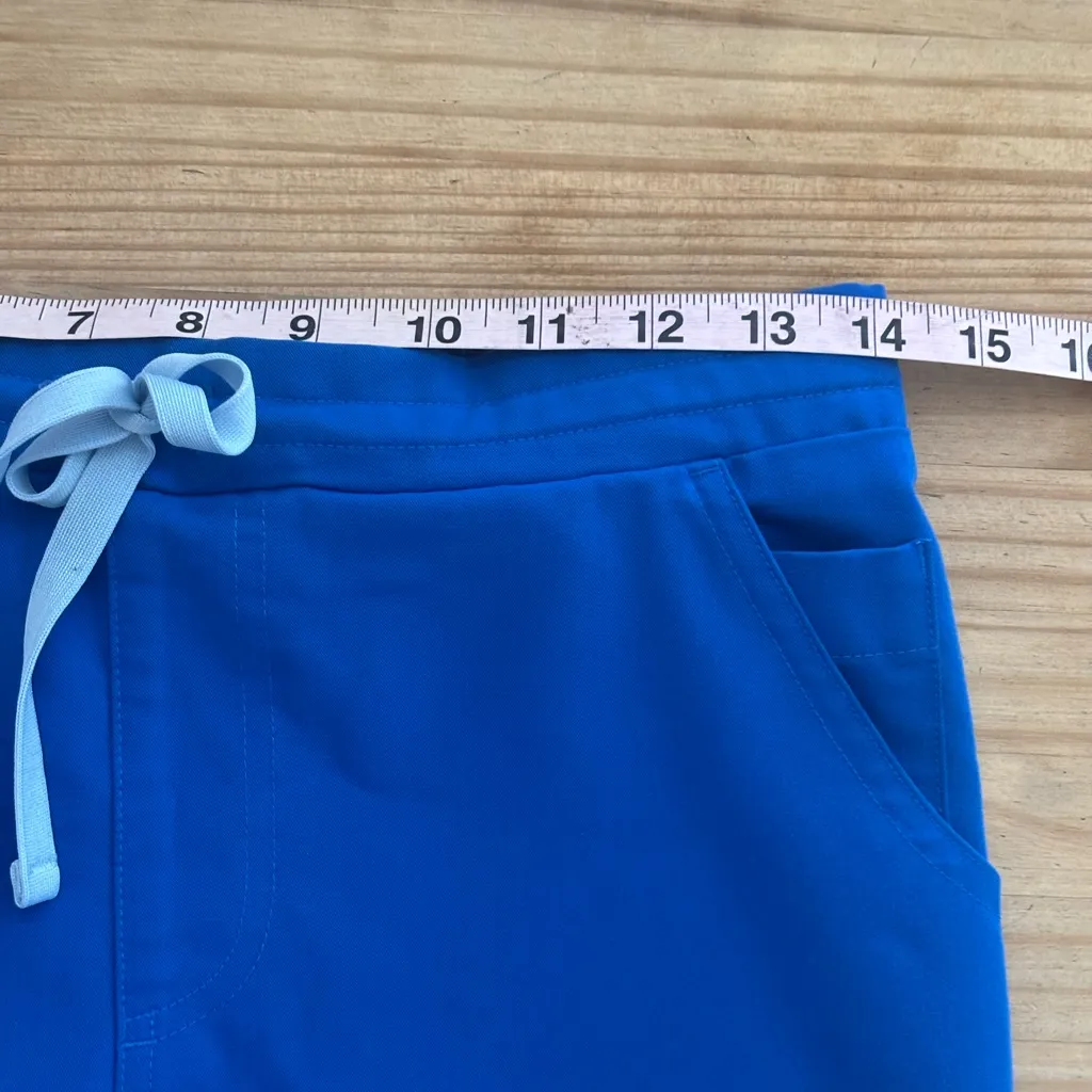 FIGS Yola High Waisted Skinny Scrub Pants in royal blue - Image 10