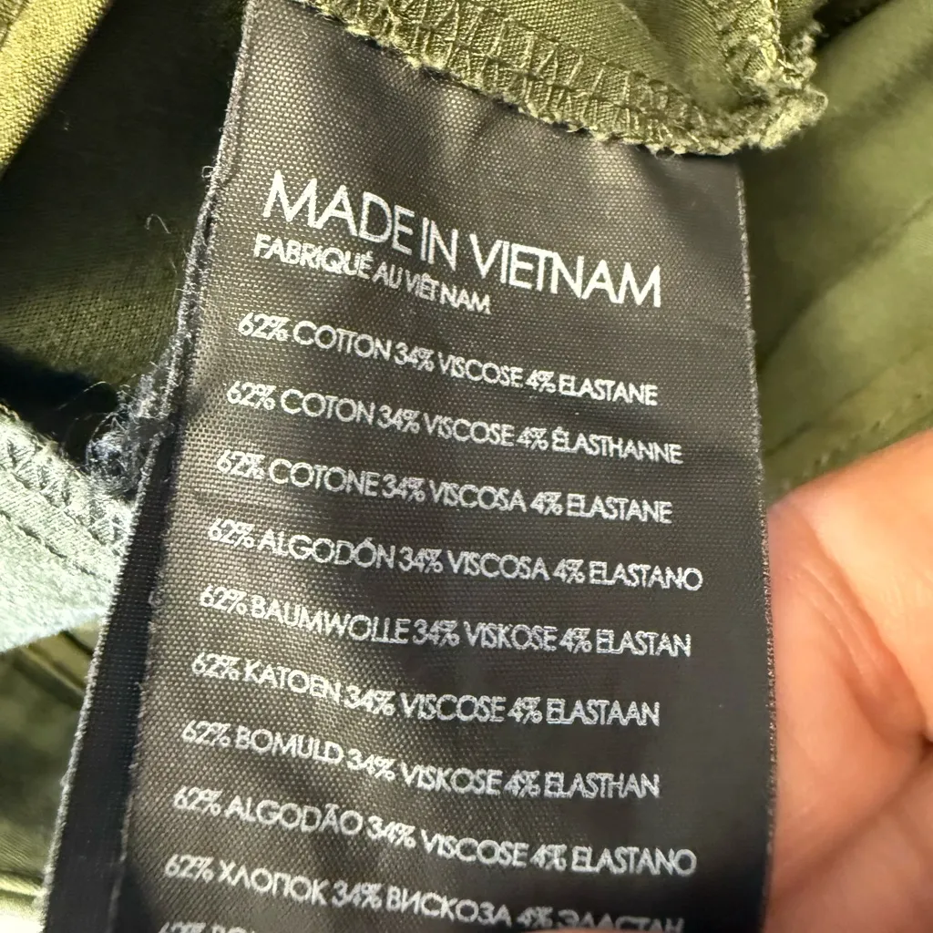 Club Monaco Women Size‎ 10 Retro Casual Green Capris Dress Pants - Image 8