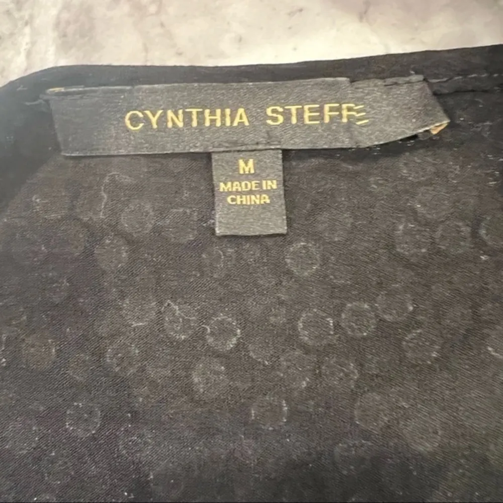 Cynthia Steffe Natasia Gold Studded Black Dress - Image 8