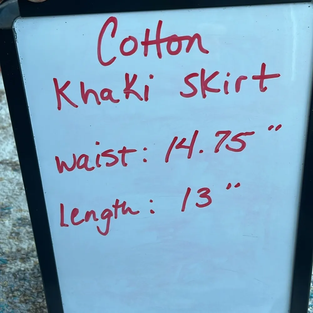 Khaki Mini Skirt Cotton SO Womens 5 - Image 7